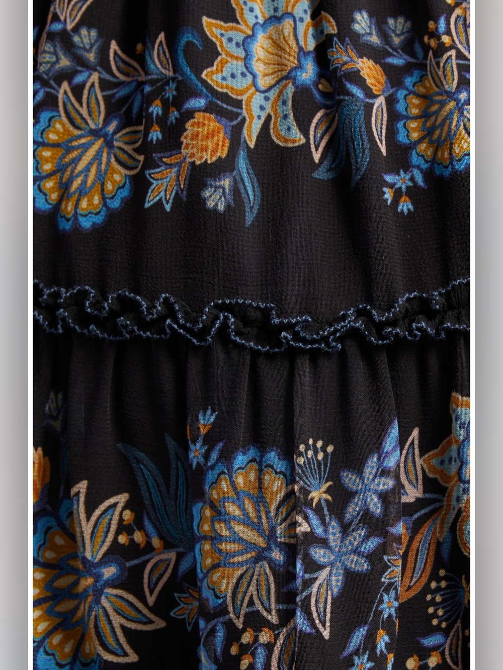 Farm Rio Black Stitched Garden Button Front Long Sleeve Mini Dress NWT XXS Fall - Picture 15 of 15